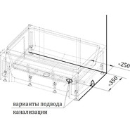 Поддон акриловый Радомир Верчелли 120х80 см L (высокий) фото 4