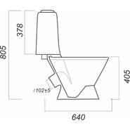 Унитаз-компакт Sanita Самарский комфорт SMRSACC01070711 с крышкой термопласт фото 4