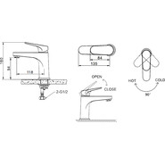 Смеситель для раковины BRAVAT ELER F1191238CP-RUS фото 2