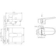Смеситель для ванны BRAVAT PURE F6105161C-01 фото 2