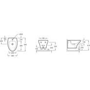 Биде подвесное Jacob Delafon Nouvelle Vague EMD0002-00 фото 2