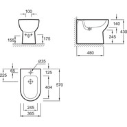 Биде напольное Jacob Delafon Odeon Up E4738-00 фото 4
