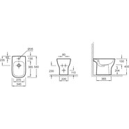 Биде напольное Jacob Delafon Struktura EBC0002-00 фото 2