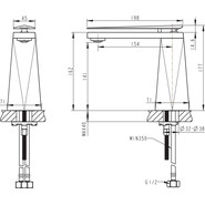 Смеситель для раковины Bravat Diamond L F118102G-2-ENG, золото, Цвет производителя: золото фото 5