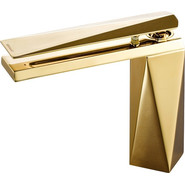 Смеситель для раковины Bravat Diamond L F118102G-2-ENG, золото, Цвет производителя: золото фото 