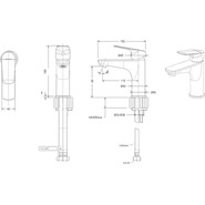 Смеситель для раковины Bravat Rhein F1429564CP-9-ENG, Цвет производителя: хром фото 6