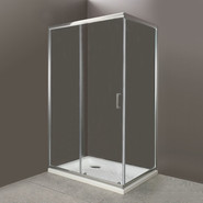 Душевое ограждение BelBagno 120х80 см UNO-AH-1-120/80-C-Cr, хром/прозрачное фото 