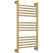 Полотенцесушитель водяной Сунержа Богема+ П14 800x400 мм (прямая перемычка) 032-0220-8040, золото матовое фото 