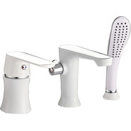 Смеситель для ванны Haiba HB80804, белый/хром фото 