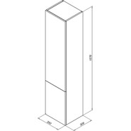 Пенал подвесной Aquanet Алвита 35 см 235359, белый фото 4