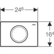Кнопка смыва Geberit Delta 11 115.120.11.1, белый фото 2