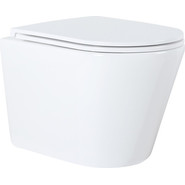 Унитаз подвесной безободковый Azario Teramo 0053 с крышкой микролифт, Цвет производителя: белый фото 