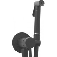 Набор для гигиенического душа Paffoni Tweet Round ZDUP110NO, чёрный матовый фото 2