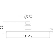 Верхний душ Paffoni Master ZSOF074NO 225х225 мм, чёрный матовый фото 2