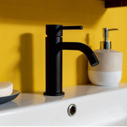 Смеситель для раковины Paffoni Light LIG071NO, чёрный матовый фото 3