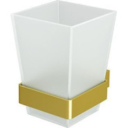 Стакан для зубных щеток WasserKraft Sauer K-7928, цвет золото фото 