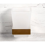 Стакан для зубных щеток WasserKraft Sauer K-7928, цвет золото фото 3