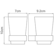 Стакан для зубных щеток WasserKraft Sauer K-7928, цвет золото фото 5