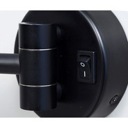 Зеркало косметическое настенное WasserKraft K-1004BLACK, цвет чёрный фото 6