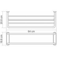 Полка для полотенец WasserKraft K-888 фото 5
