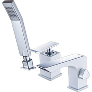Смеситель для ванны Lemark Contest LM5845CW, хром/белый фото 