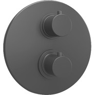 Смеситель для ванны с термостатом Paini Cox 78PZ691TH, черный фото 