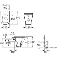 Инсталляция с приставным унитазом Roca The Gap 893109000 фото 3