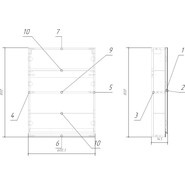 Зеркало-шкаф Cersanit Moduo 60 см LS-MOD60/Wh, белый фото 3