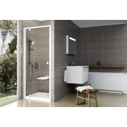 Душевая дверь Ravak Pivot PDOP1 90 см 03G70100Z1 белый/хром/прозрачное фото 2