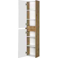 Шкаф подвесной Акватон Сканди 35 см 1A255003SDZ90, белый/дуб рустикальный фото 4