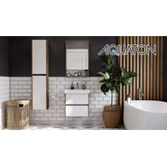 Шкаф подвесной Акватон Сканди 35 см 1A255003SDZ90, белый/дуб рустикальный фото 5