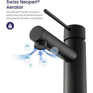 Смеситель для раковины Timo Saona 2361/03F, черный фото 5