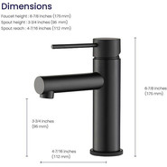 Смеситель для раковины Timo Saona 2361/03F, черный фото 6