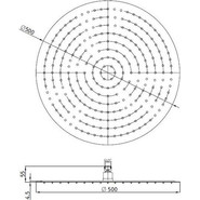 Верхний душ RGW SP-81B 21148150-04, нержавеющая сталь, 500х500 мм, черный фото 3