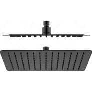 Верхний душ RGW SP-82B 21148225-04, нержавеющая сталь, 250х250 мм, черный фото 