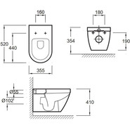 Унитаз подвесной безободковый Jacob Delafon Rodin+ EDY102-00 фото 6