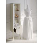 Пенал напольный Aqwella Clarberg Borgia 48 см BOR0548BG, универсальный, слоновая кость/патина золото фото 2