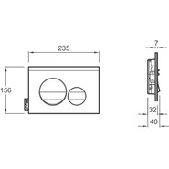 Кнопка смыва Jacob Delafon E20859-CP-MTC, хром фото 2