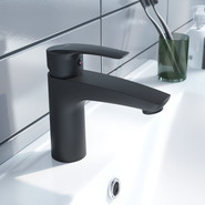 Смеситель для раковины Iddis Ray RAYBL00i01, чёрный матовый фото 2