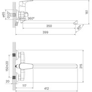Смеситель для ванны Iddis Zodiac ZODSBL2i10WA фото 4