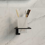 Стакан для зубных щеток Iddis Slide SLIBSG1i45, цвет чёрный фото 2