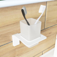 Стакан для зубных щеток Iddis Slide SLIWTG1i45, цвет белый фото 3