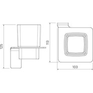 Стакан для зубных щеток Iddis Slide SLIWTG1i45, цвет белый фото 4