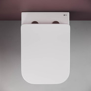 Унитаз подвесной безободковый ceramicanova Metric Rimless CN3007 с тонкой крышкой микролифт, Цвет производителя: белый фото 5