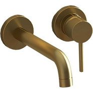Смеситель для раковины настенный Paini Cox 78PJ208, золото матовое фото 