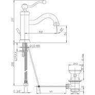 Смеситель для раковины Paini Duomo 88OP211, золото фото 5