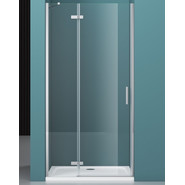 Душевая дверь BelBagno 120 см KRAFT-B-12-60/60-C-Cr-L, хром/прозрачное фото 