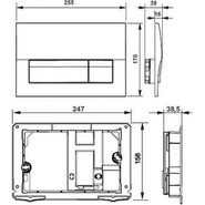 Кнопка смыва Roca Active 8901170B1, хром глянец фото 2