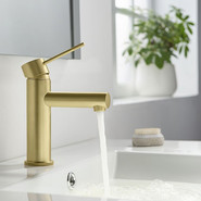 Смеситель для раковины Timo Saona 2361/17F, золото матовое фото 4