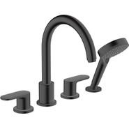 Смеситель для ванны Hansgrohe Vernis Blend 71456670, черный матовый фото 